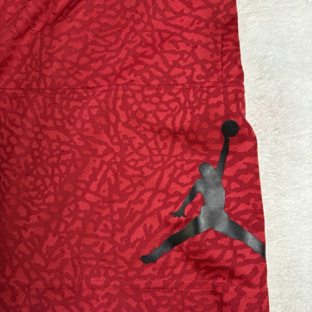 Jordan Men's Basketball Red Shorts Size L Dri-fit With Drawstring  Jumpman Print - Picture 4 of 12